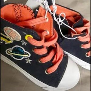 Denim High Top Sneakers